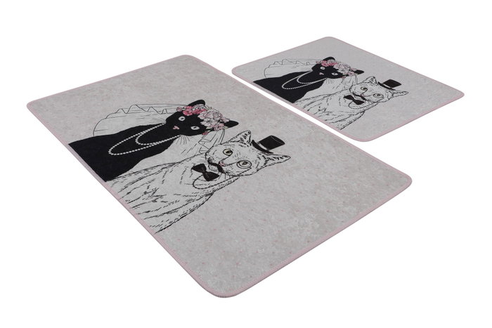 Mijölnir Juego de alfombras de baño Wedding Multicolor Mijölnir Juego de alfombras de baño Wedding Multicolor